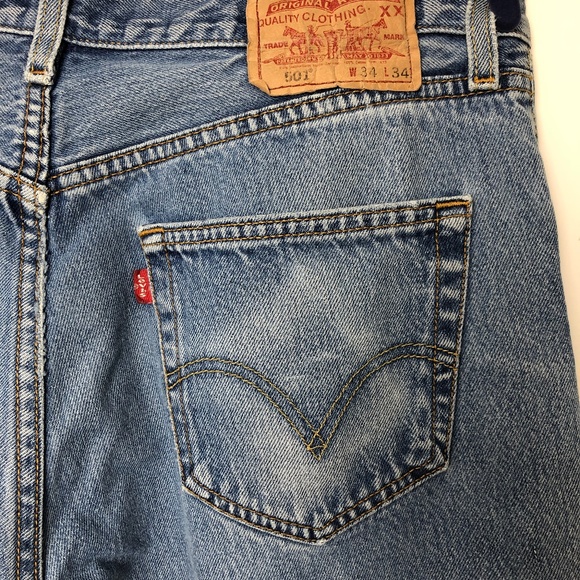 Levi's Other - Levis Original 501 Distressed / worn-in 34x34